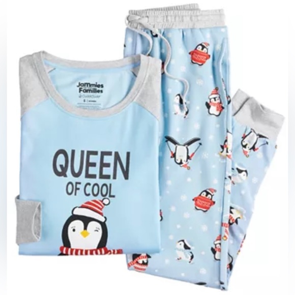 Cuddl Duds Women’s Plus Size Jammies For Your Families Queen Of Cool Set 3X NWT - Picture 2 of 4